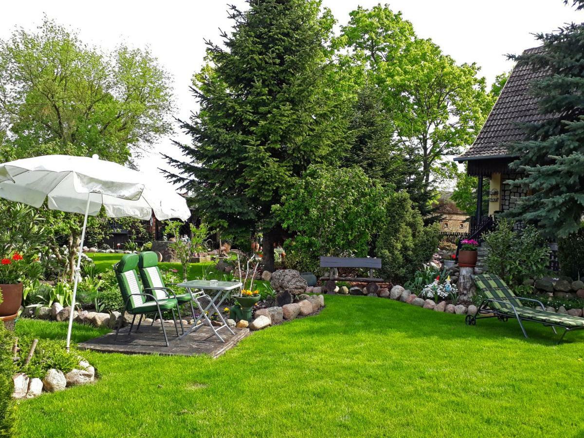 Pension Zum Weissen Hirsch Reitwein Exteriér fotografie